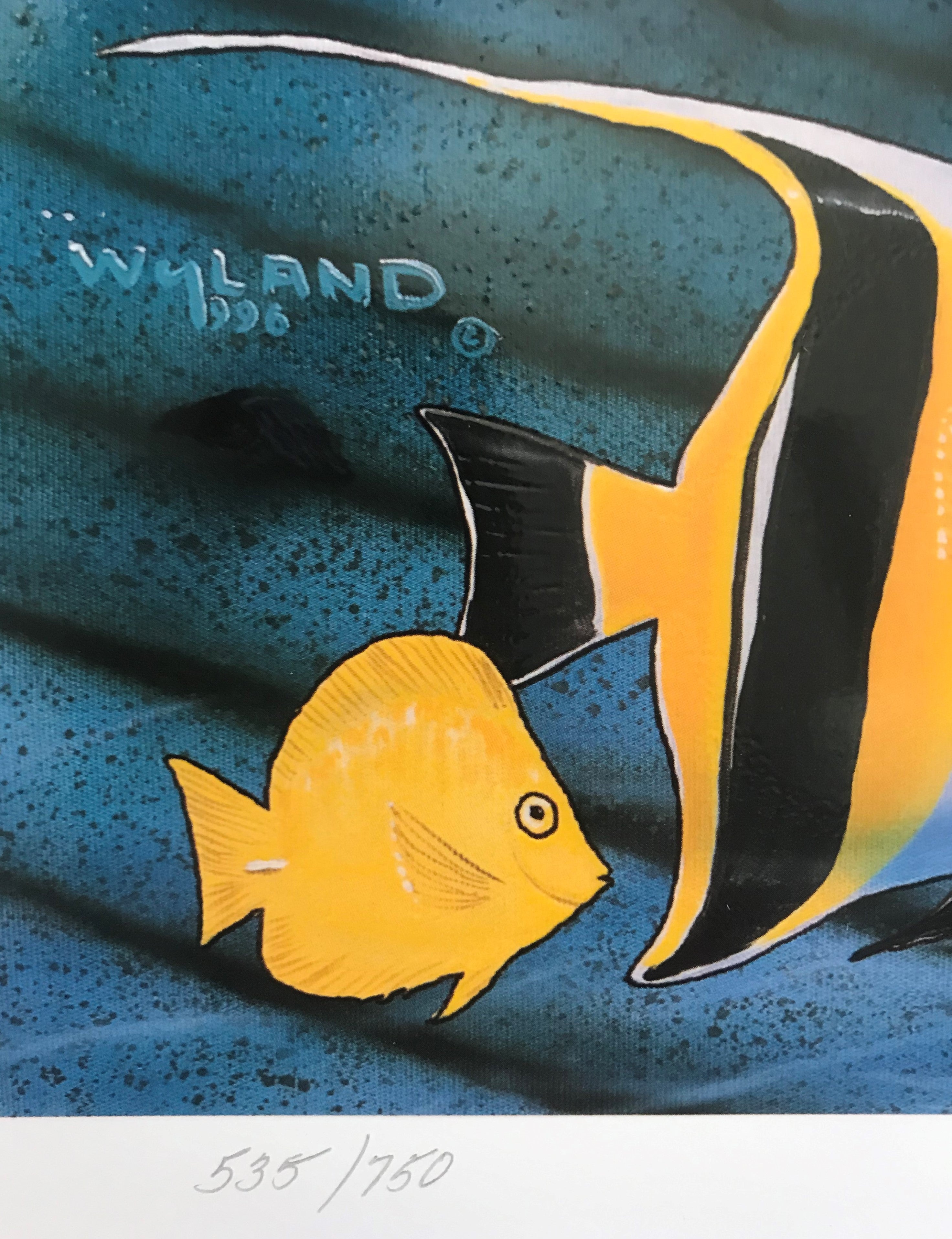 Hanalei Bay Wyland Mixed Media Print Artist Hand Signed and Numbered