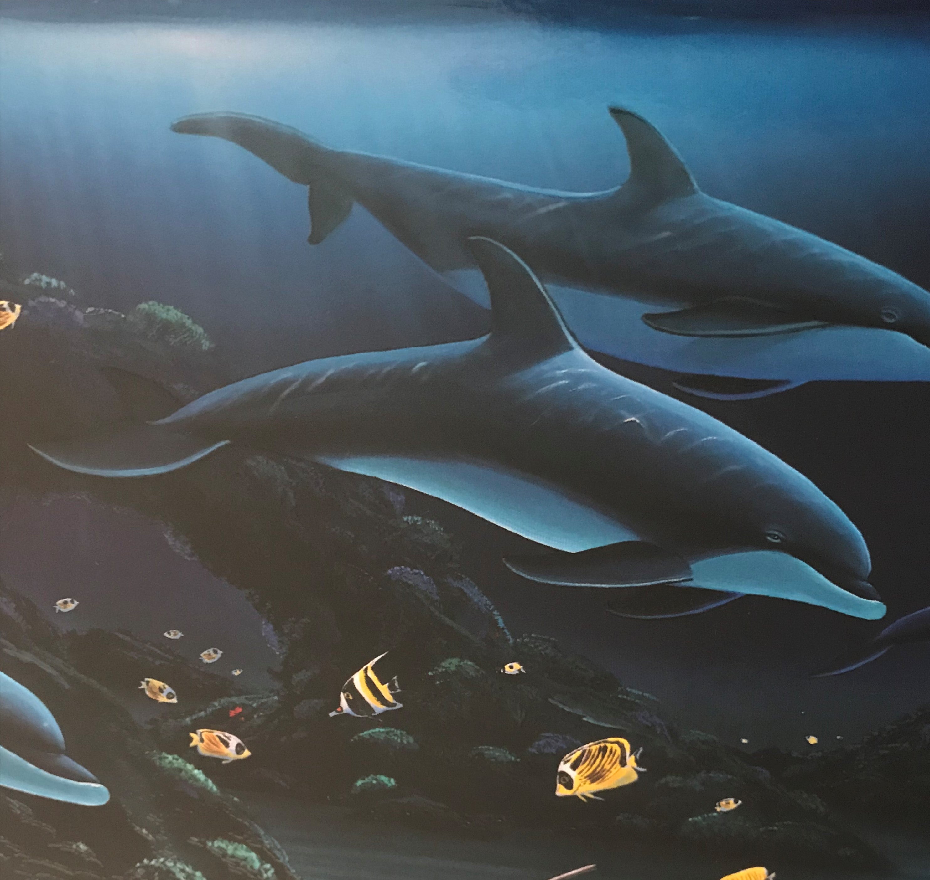 Hanalei Bay Wyland Mixed Media Print Artist Hand Signed and Numbered