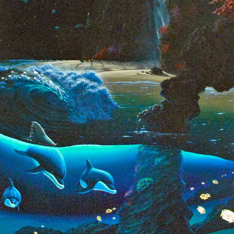 Island Paradise Wyland Canvas Giclée Print Artist Hand Signed and Numbered
