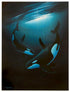 Ancient Orca Dance Wyland Lithograph Print Artist Hand Signed and Numbered