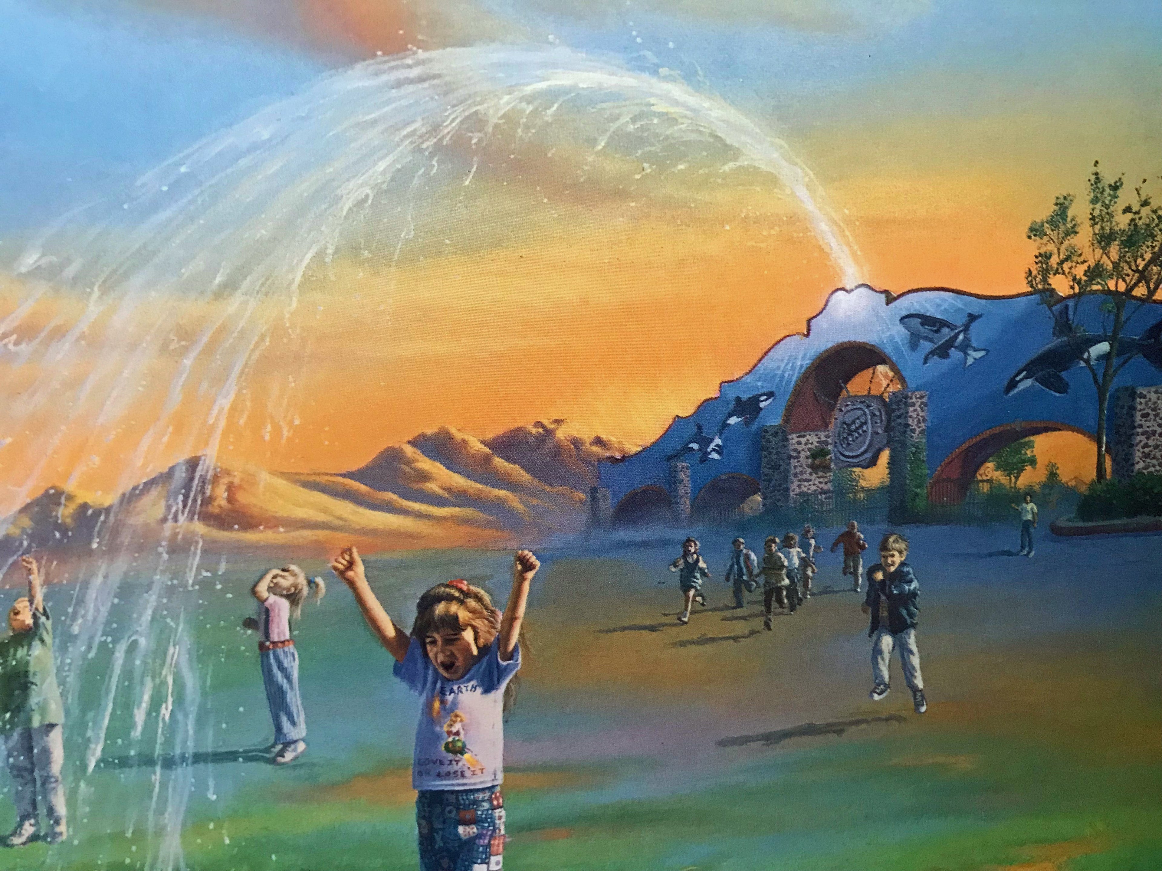 Keikos Dream Wyland and Jim Warren Lithograph Print Wyland Hand Signed and Numbered