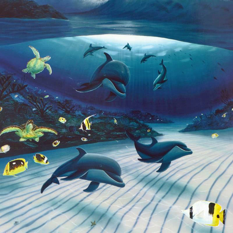 Mystical Waters Wyland Lithograph Print Artist Hand Signed and Numbered