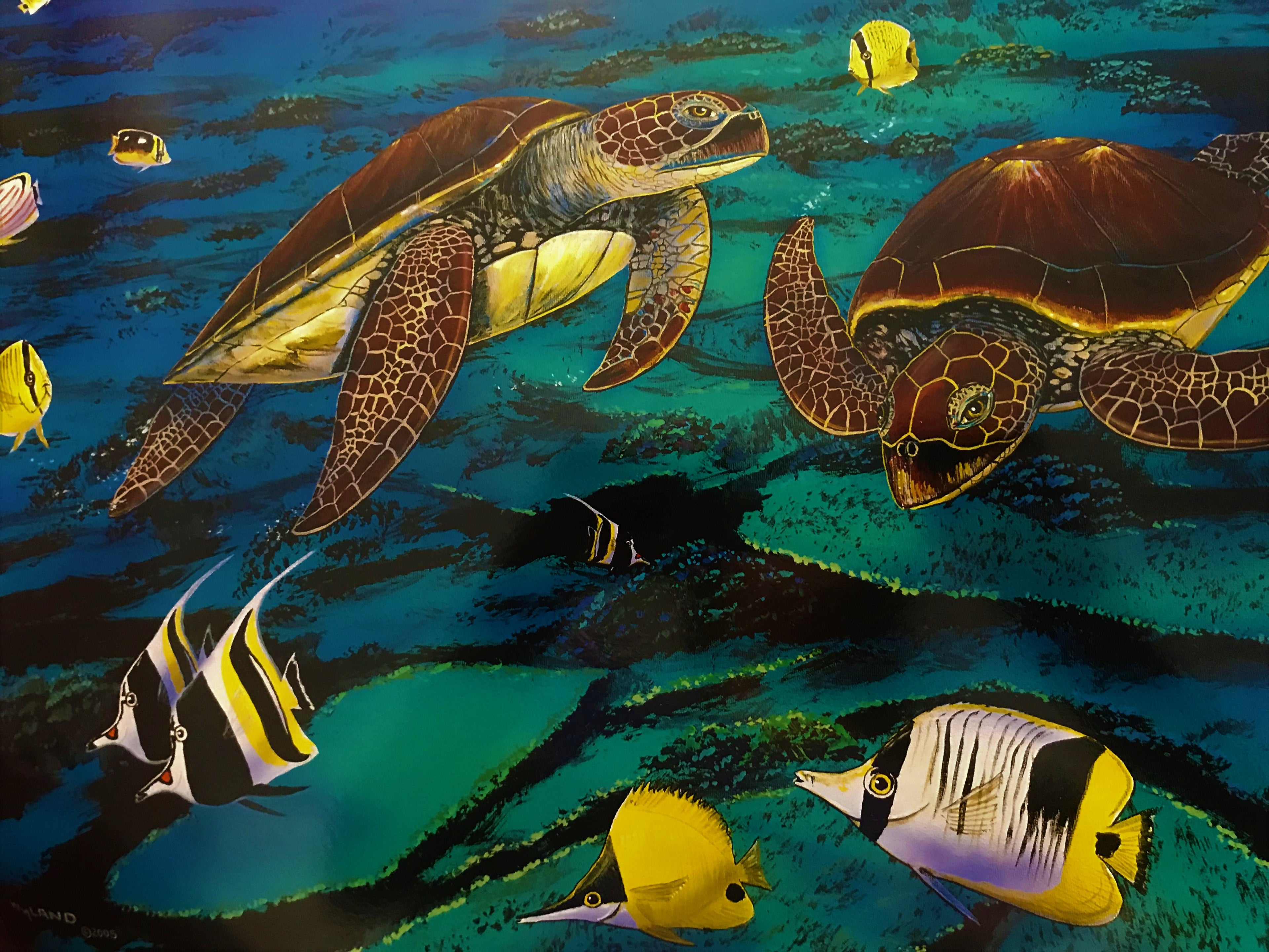Ancient Mariner Wyland Lithograph Print Artist Hand Signed and Numbered