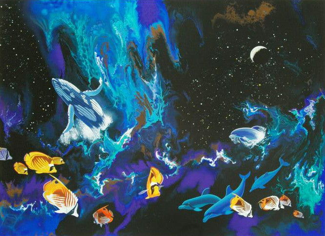 Moondance William Schimmel Serigraph Print Artist Hand Signed and Numbered