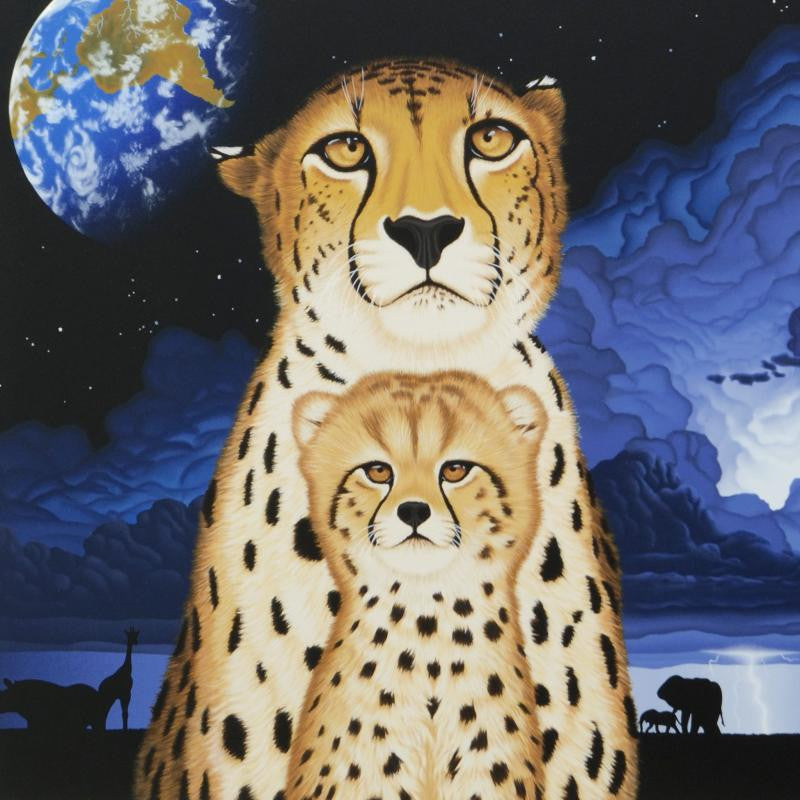 Guardians of the Night William Schimmel Serigraph Print Artist Hand Signed and Numbered