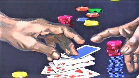 First Gamble Waldemar Swierzy Lithograph Deckle Edge Paper Print Artist Hand Signed and Numbered