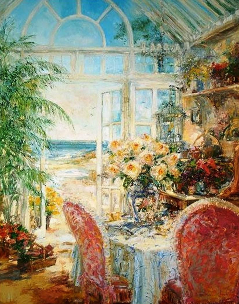 Winter Retreat Stephen Shortridge Hand Embellished Canvas Giclée Print Artist Hand Signed and AP Numbered