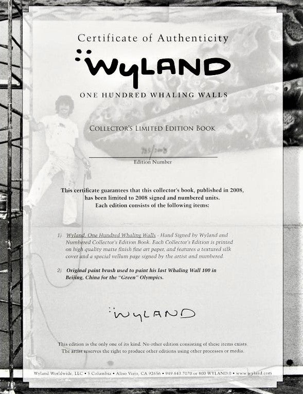 Wyland 100 Whaling Walls Artist Hand Signed Numbered Art Book