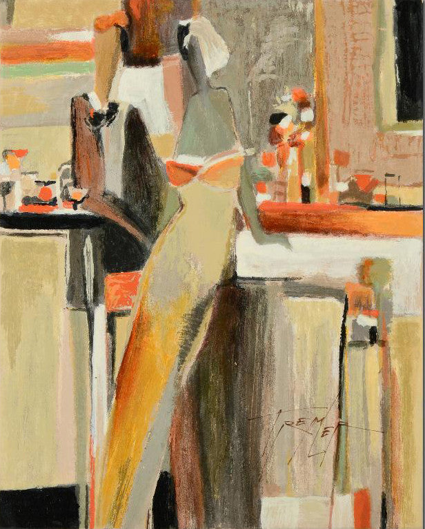 Matinee I Yuri Tremler Serigraph Print on Wood Panel Artist Hand Signed and Numbered