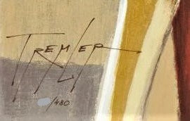 Metro Bar Yuri Tremler Serigraph Print Artist Hand Signed and Numbered