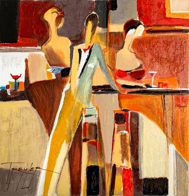 Untitled Yuri Tremler Serigraph Print Artist Hand Signed and Numbered