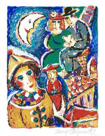 Oriental Peace Zamy Steynovitz Serigraph Print Artist Hand Signed and Numbered