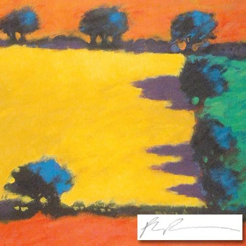 Four Fields Paul Powis Serigraph Print Artist Hand Signed and Numbered