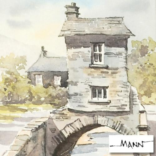 Bridge House Ambleside Martin Goode Original Fine Art Painting Watercolor Artist Hand Signed Framed
