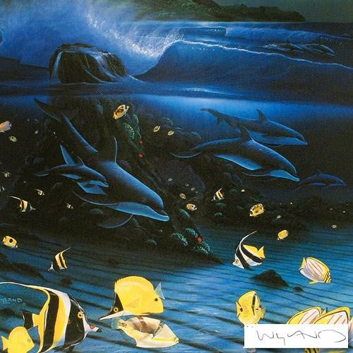 Hanalei Bay Wyland Mixed Media Print Artist Hand Signed and Numbered