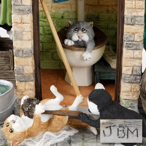 Outside Privy Linda Jane Smith Artist Proof Sculpture Artist Cast Signed and AP Numbered