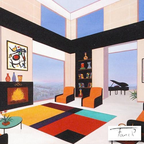 Swiss Interior Fanch Ledan Canvas Giclée Print Artist Hand Signed and Numbered