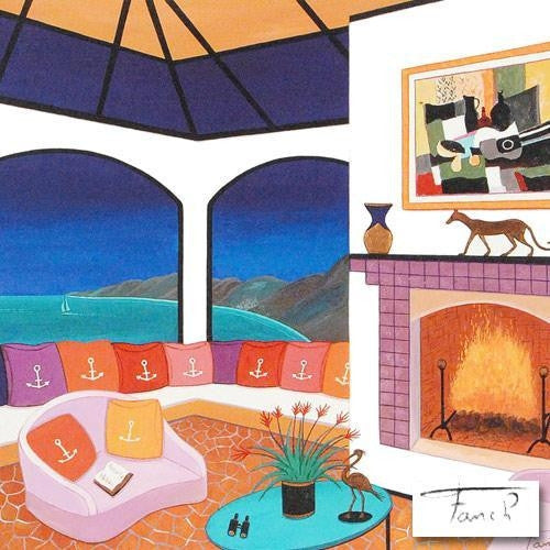 Laguna View Fanch Ledan Canvas Giclée Print Artist Hand Signed and Numbered