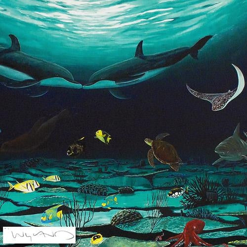 Loving Sea Wyland Canvas Giclée Print Artist Hand Signed and Numbered