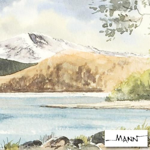 Derwentwater Martin Goode Fine Art Original Watercolor Painting Artist Hand Signed Framed