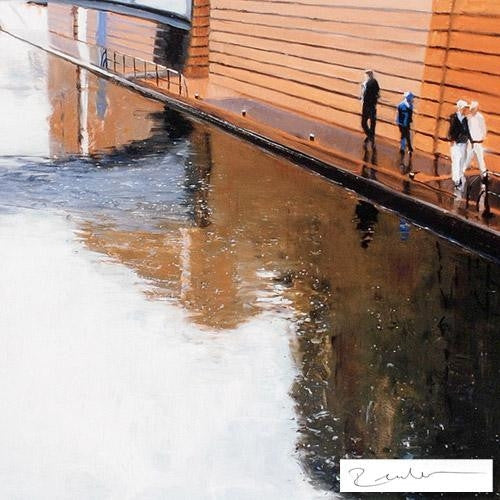 Canalside Reflections Reuben Colley Giclée Print Artist Hand Signed and Numbered