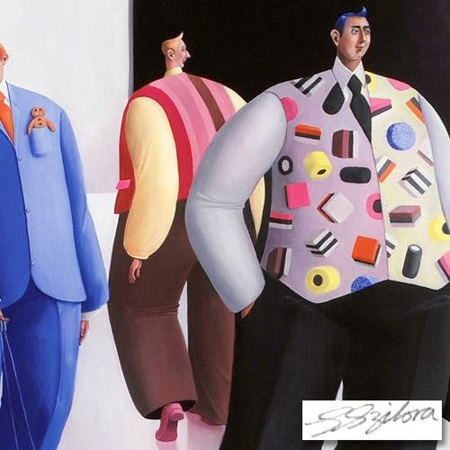 Sherbet Dandies Sarah Jane Szikora Giclée Print Artist Hand Signed and Numbered