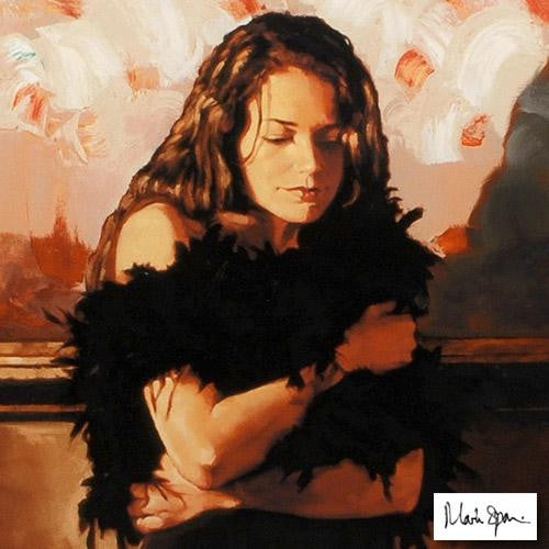 The Black Dress Mark Spain Artist Proof Serigraph Print Artist Hand Signed and Numbered