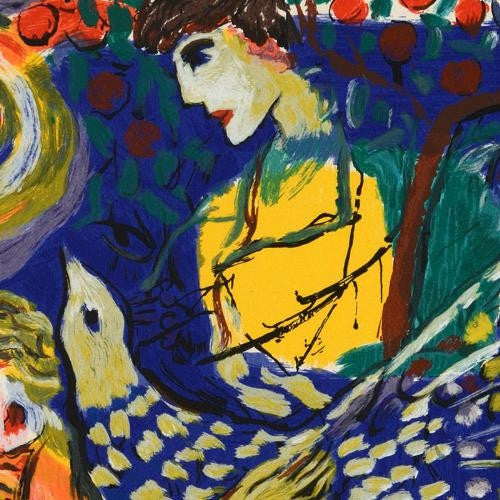 Passionate Peacock Zamy Steynovitz Artist Proof Serigraph Print Artist Hand Signed and AP Numbered