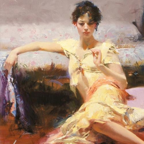 Parisian Girl Pino Daeni Giclée Print Artist Hand Signed and Numbered