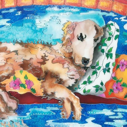 Sunbathing Linnea Pergola Stretched Canvas Giclée Print Numbered with Artist Authorized Signature