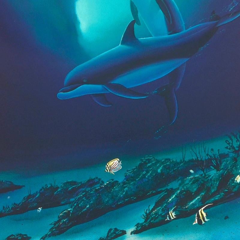 Ocean Children Wyland Lithograph Print Artist Hand Signed and Numbered
