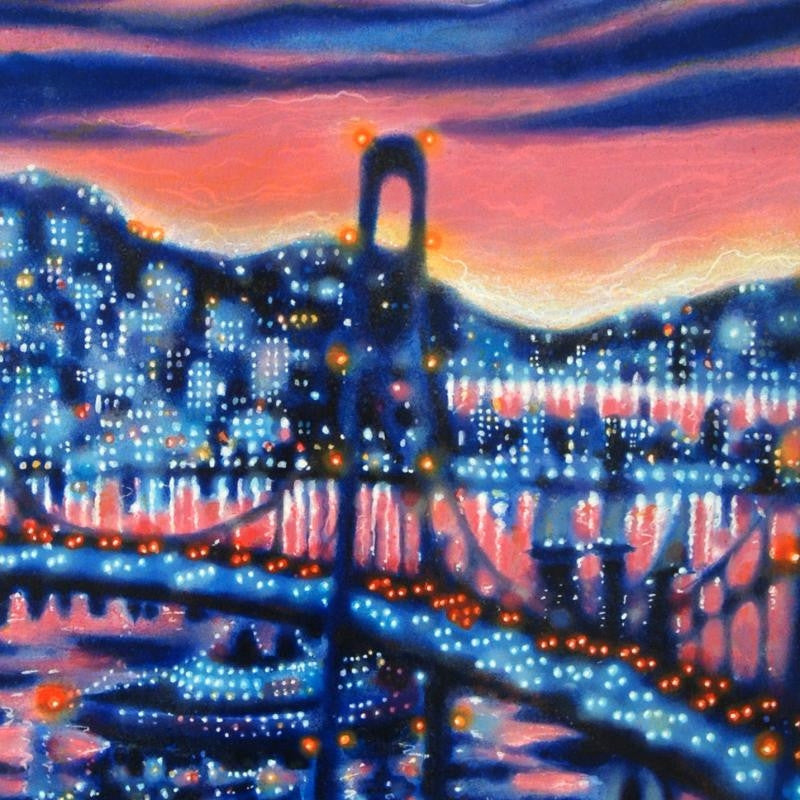 Sunset Cruise James Talmadge Serigraph Print Artist Hand Signed and HC Numbered