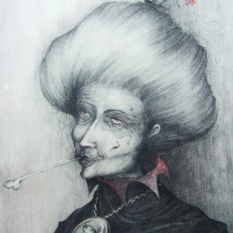 Your Flesh Between My Teeth Diana Martin Print Artist Hand Signed and Numbered