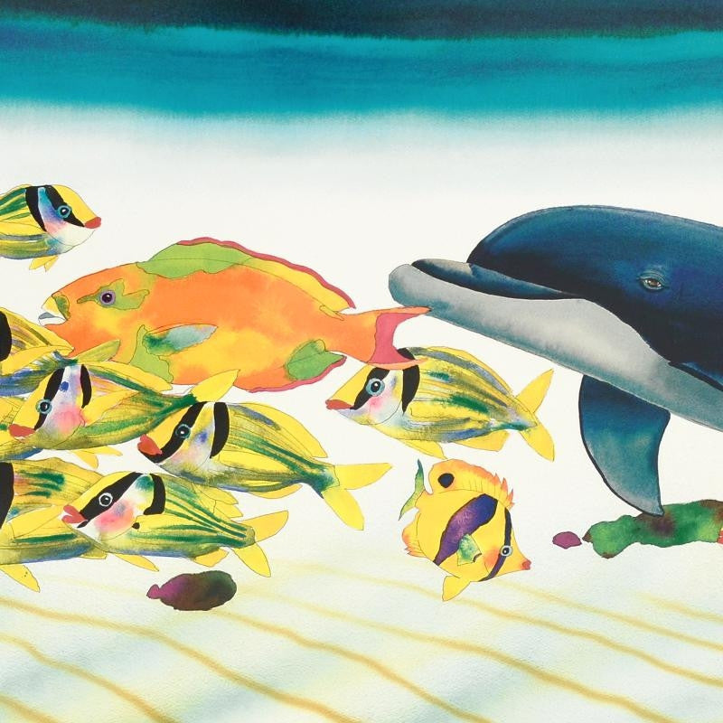 Conch Republic Right Panel Wyland Lithograph Print Artist Hand Signed and Numbered