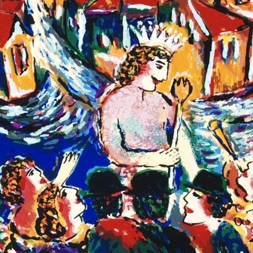 The Kings New Suit Zamy Steynovitz Serigraph Print Artist Hand Signed and Numbered