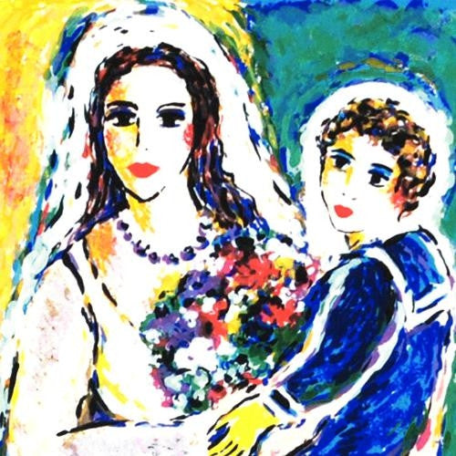 Mother Zamy Steynovitz Serigraph Print Artist Hand Signed and Numbered