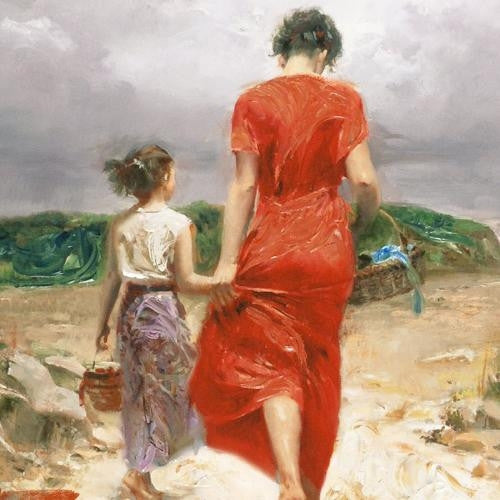 Homeward Bound Pino Daeni Canvas Giclée Print Artist Hand Signed and Numbered