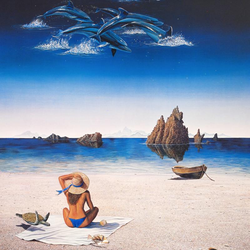 Summer Illusions Robert Lyn Nelson Mixed Media Print Artist Hand Signed and Numbered