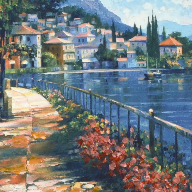 Sunlit Stroll Howard Behrens Hand Embellished Giclée Print Artist Hand Signed Numbered and Framed