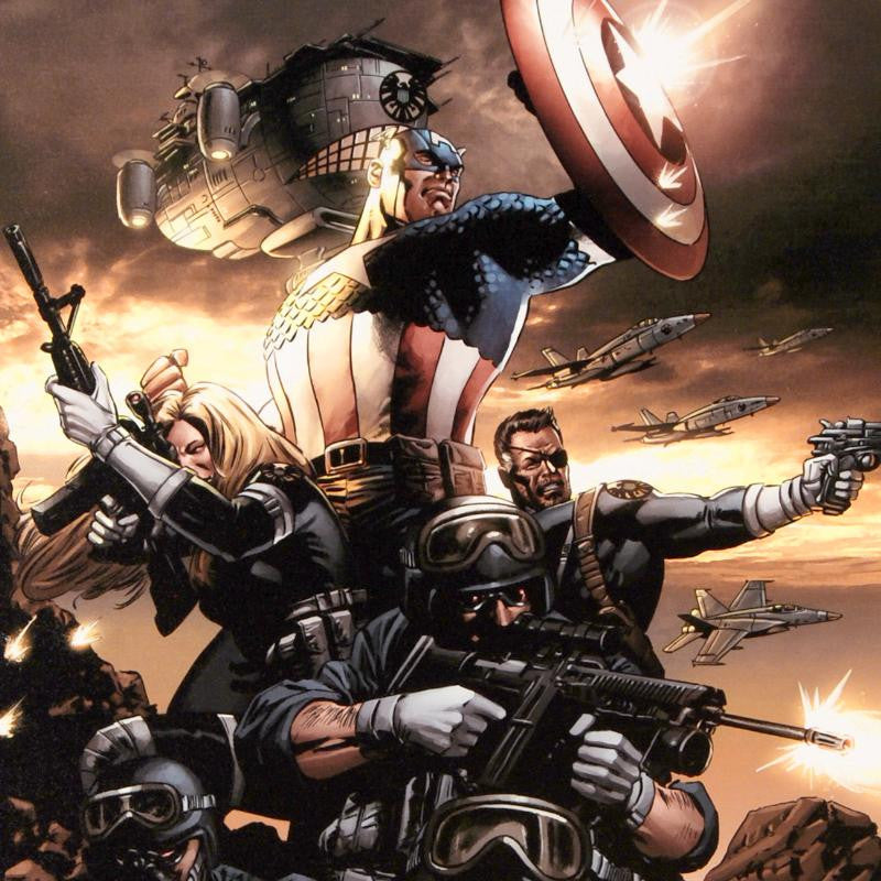Captain America 9 Marvel Comics Artist Steve Epting Canvas Giclée Print Numbered