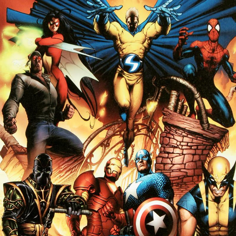 New Avengers 1 Marvel Comics Artist Joe Quesada Canvas Giclée Print Numbered