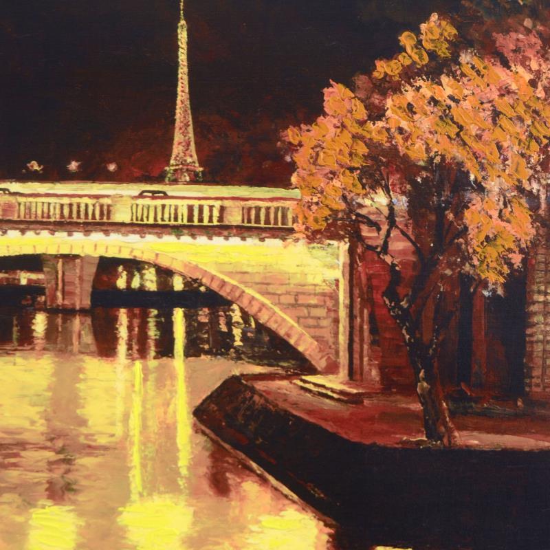 Twilight on the Seine I Howard Behrens Hand Embellished Artist Proof Canvas Giclée Print Artist Hand Signed and AP Numbered