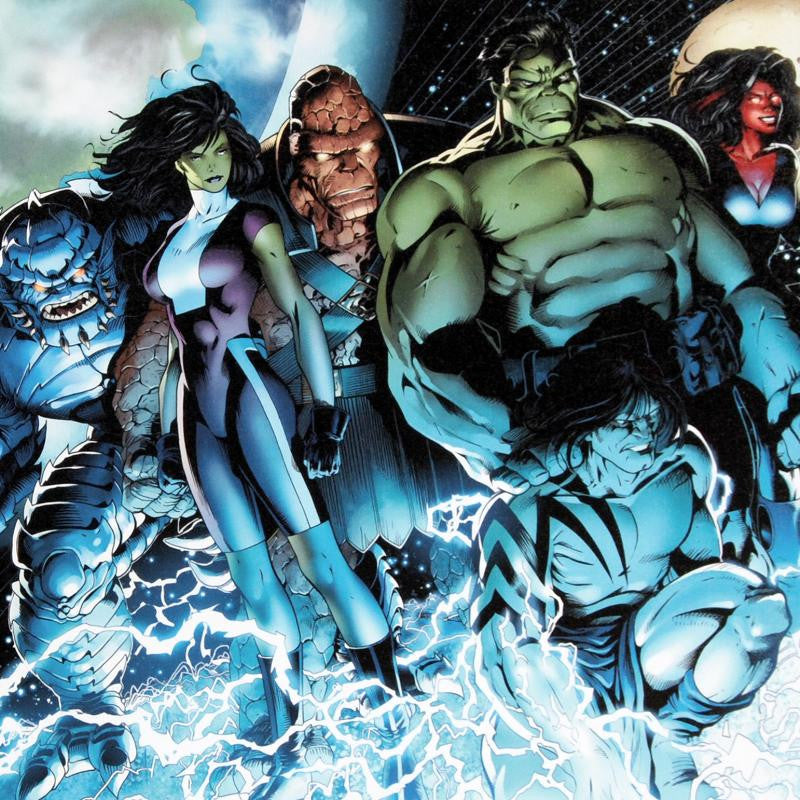 Incredible Hulks 615 Marvel Comics Artist Barry Kitson Canvas Giclée Print Numbered