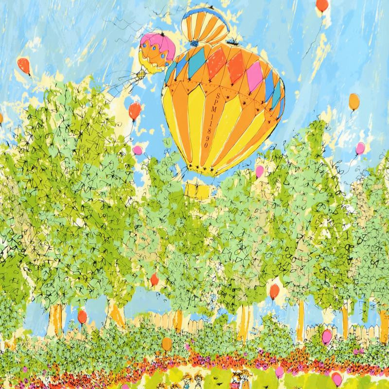 Happy Days Susan Pear Meisel Serigraph Print Artist Hand Signed and Numbered