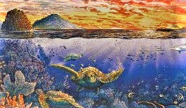 Sweeping Hana Vistas Robert Lyn Nelson Mixed Media Print Artist Hand Signed and Numbered