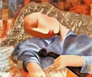 An Afternoon with Mozart Arbe Ara Berberyan Canvas Giclee Print Artist Hand Signed and Numbered