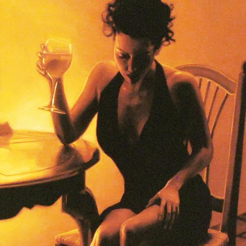 Elegant Lady in Black Carrie Graber Canvas Giclée Artist Hand Signed and Numbered