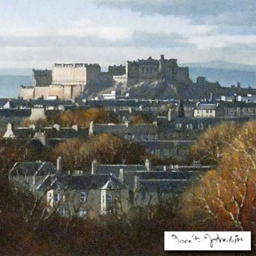 Edinburgh from the Braids Ian Johnstone Giclée Print Artist Hand Signed and Numbered