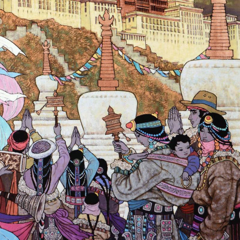 When the Dalai Lama Returns Zu Ming Ho Artist Proof Canvas Giclée Print Artist Hand Signed and AP Numbered