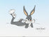 Bugs Bunny Lying Down Chuck Jones Sericel Stamp Signed with a Full Color Lithograph Background